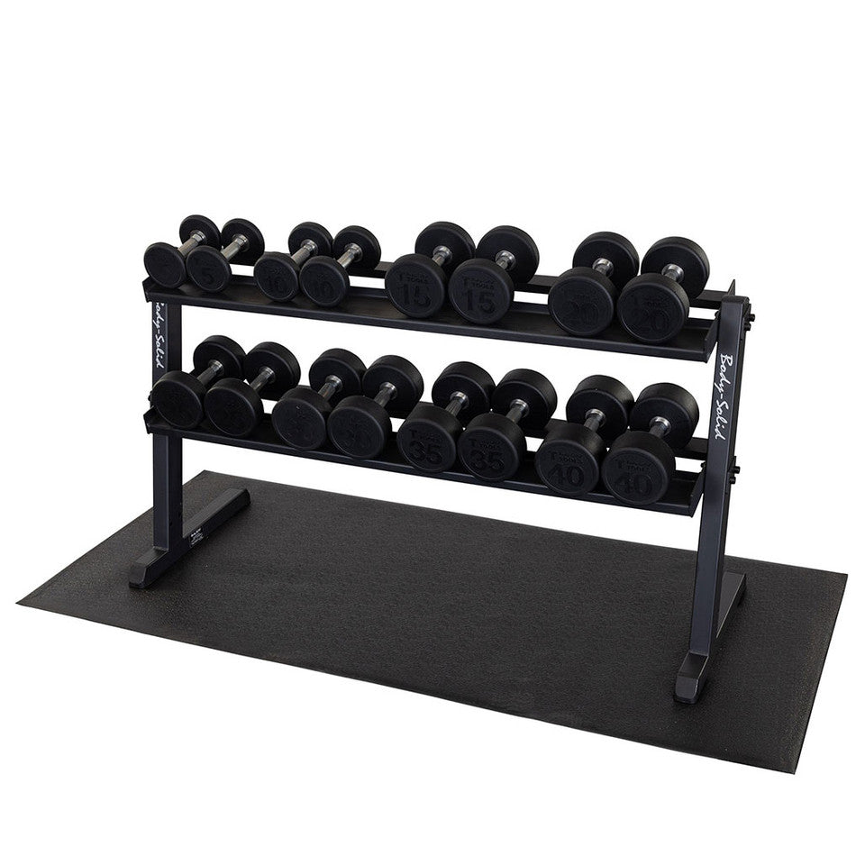 2 Tier Horizontal Dumbell Rack (Black)