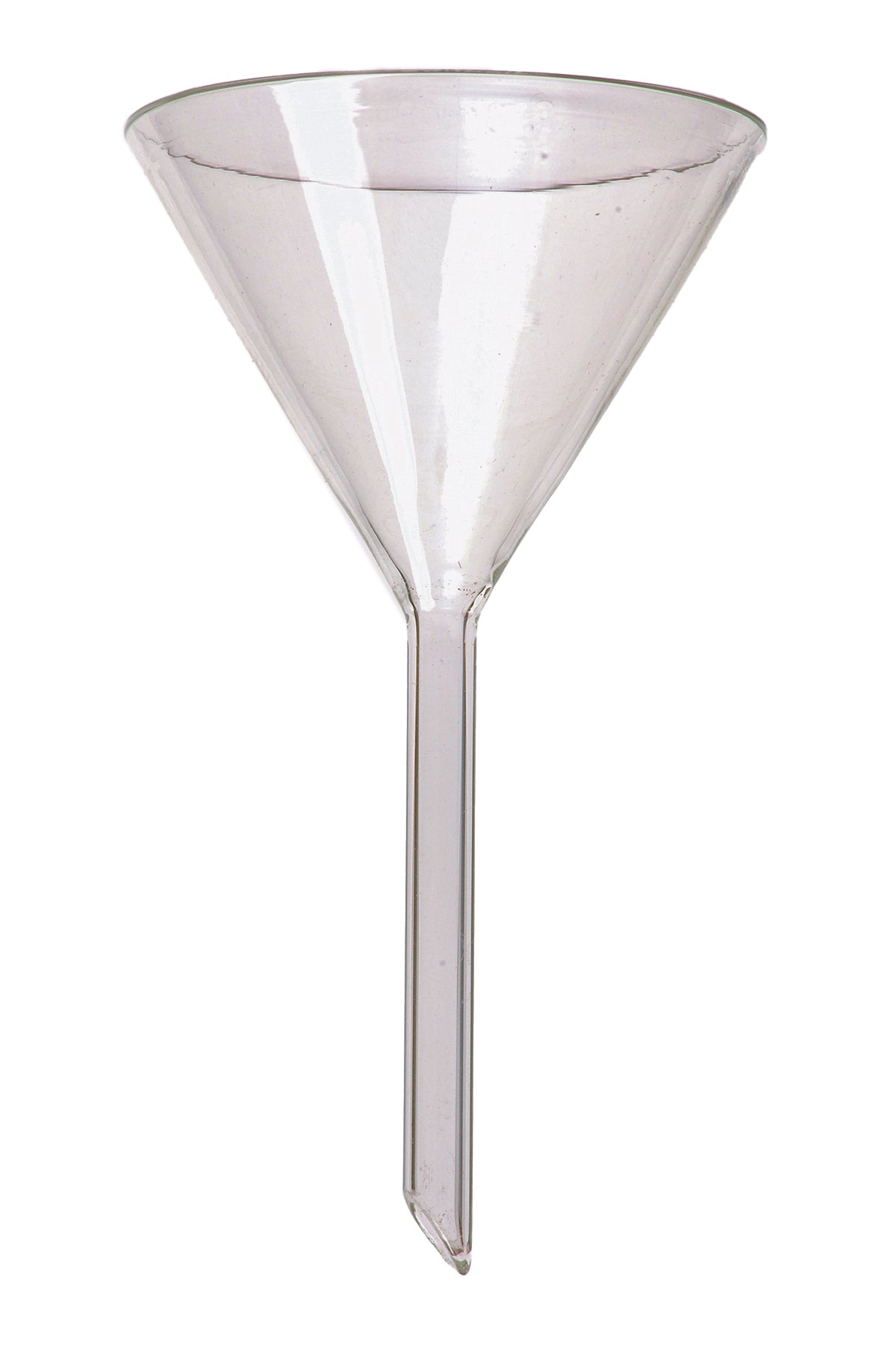United Scientific® Funnels, Glass, Long Stem, 50mm, comes with 6