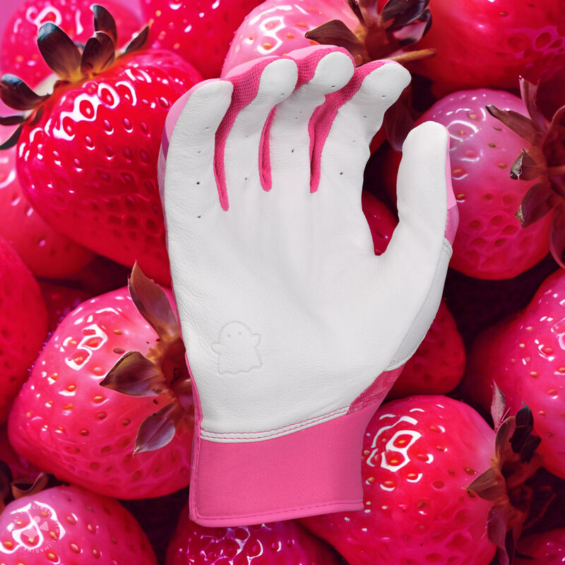 Easton Ghost Ethos Fastpitch Softball Batting Gloves - Small - Strawberry Glow - Red/Pink