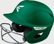 Easton Ghost Medium/Large Matte Batting Helmet With Softball Mask - Dark Green