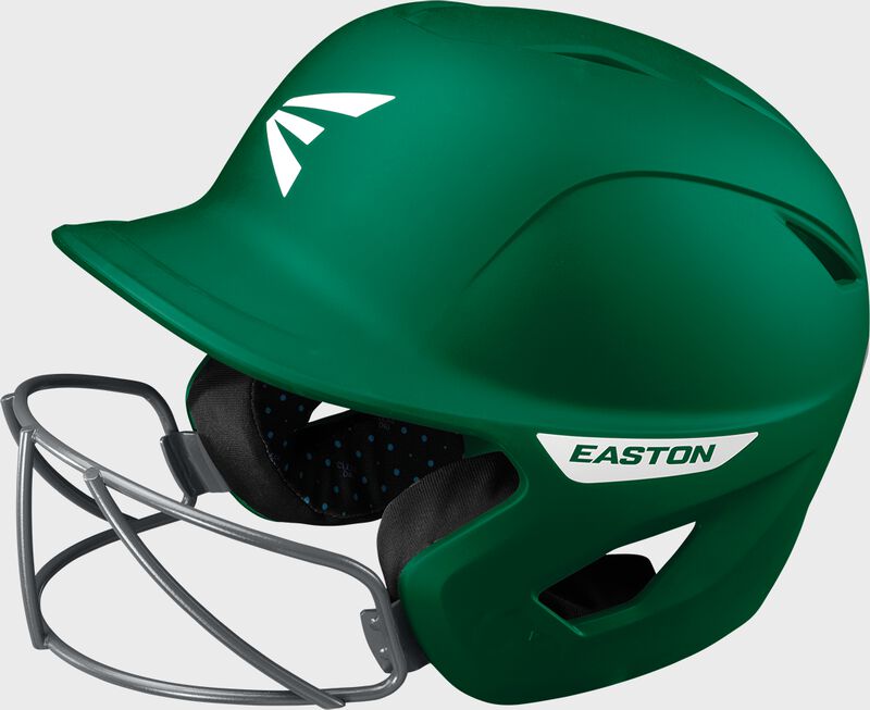 Easton Ghost Medium/Large Matte Batting Helmet With Softball Mask - Dark Green