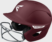 Easton Ghost Large/Xlarge Matte Batting Helmet With Softball Mask - Large/Extra Large - Maroon