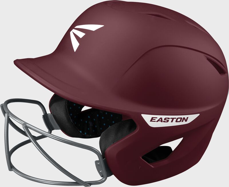 Easton Ghost Medium/Large Matte Batting Helmet With Softball Mask - Maroon