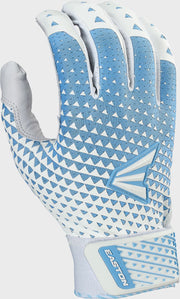 Easton Womens Ghost Nx Fastpitch Batting Gloves - Medium - White/Columbia Blue