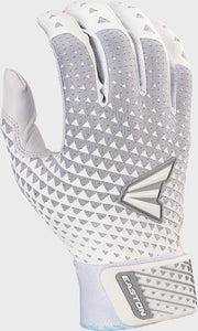 Easton Womens Ghost Nx Fastpitch Batting Gloves - Medium - White/Silver
