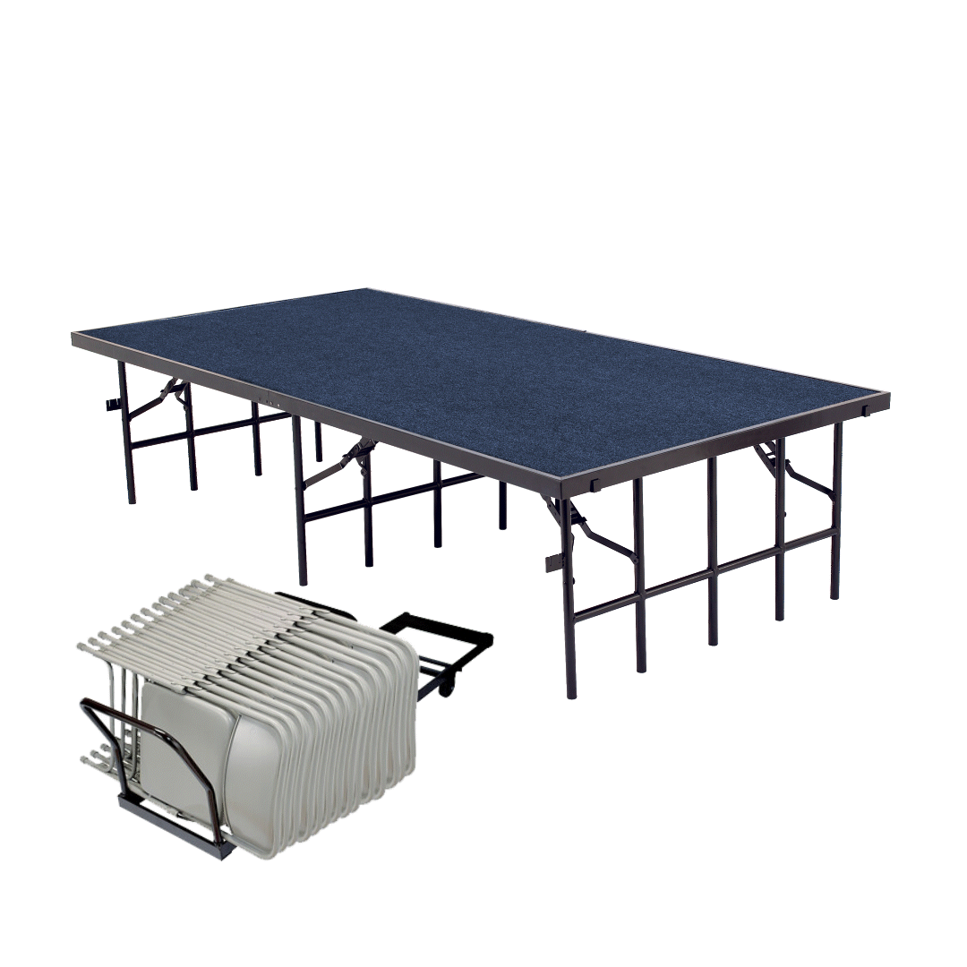 NPS® Under The Stage Dolly Conversion Kit, Frame Color: Brown