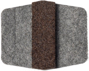NPS® Felt glides for Sled Base Chairs, Pack of 100, Frame Color: Grey