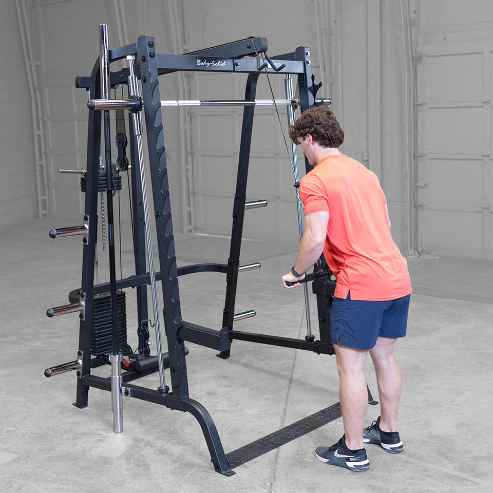 Series 7 Smith Machine Lat Attachment with Stack