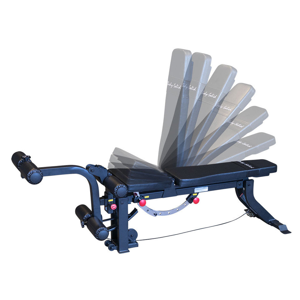 Adjustable Bench, W Cabled Leg Developer