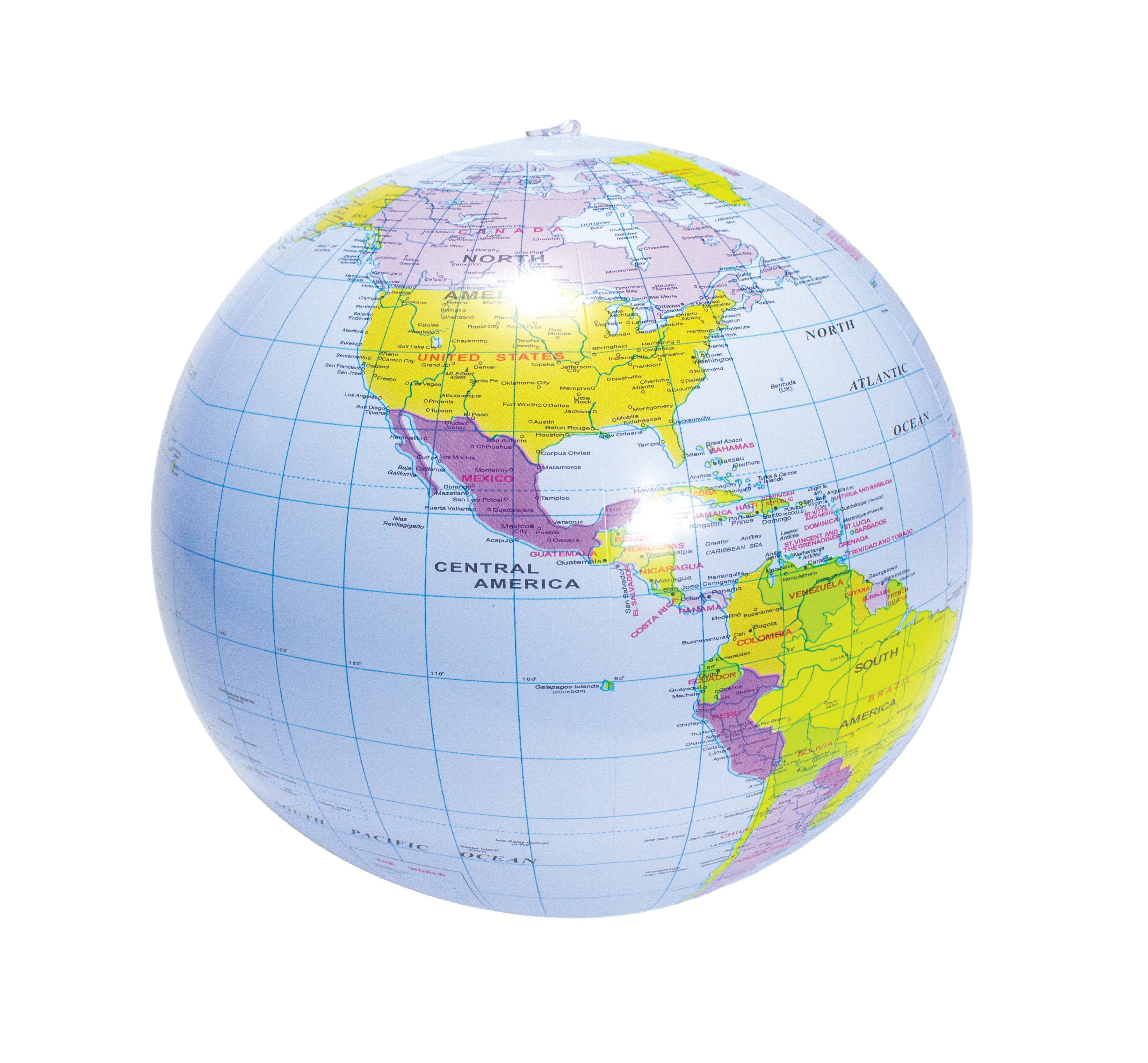 United Scientific® Globe, Geopolitical, Inflatable