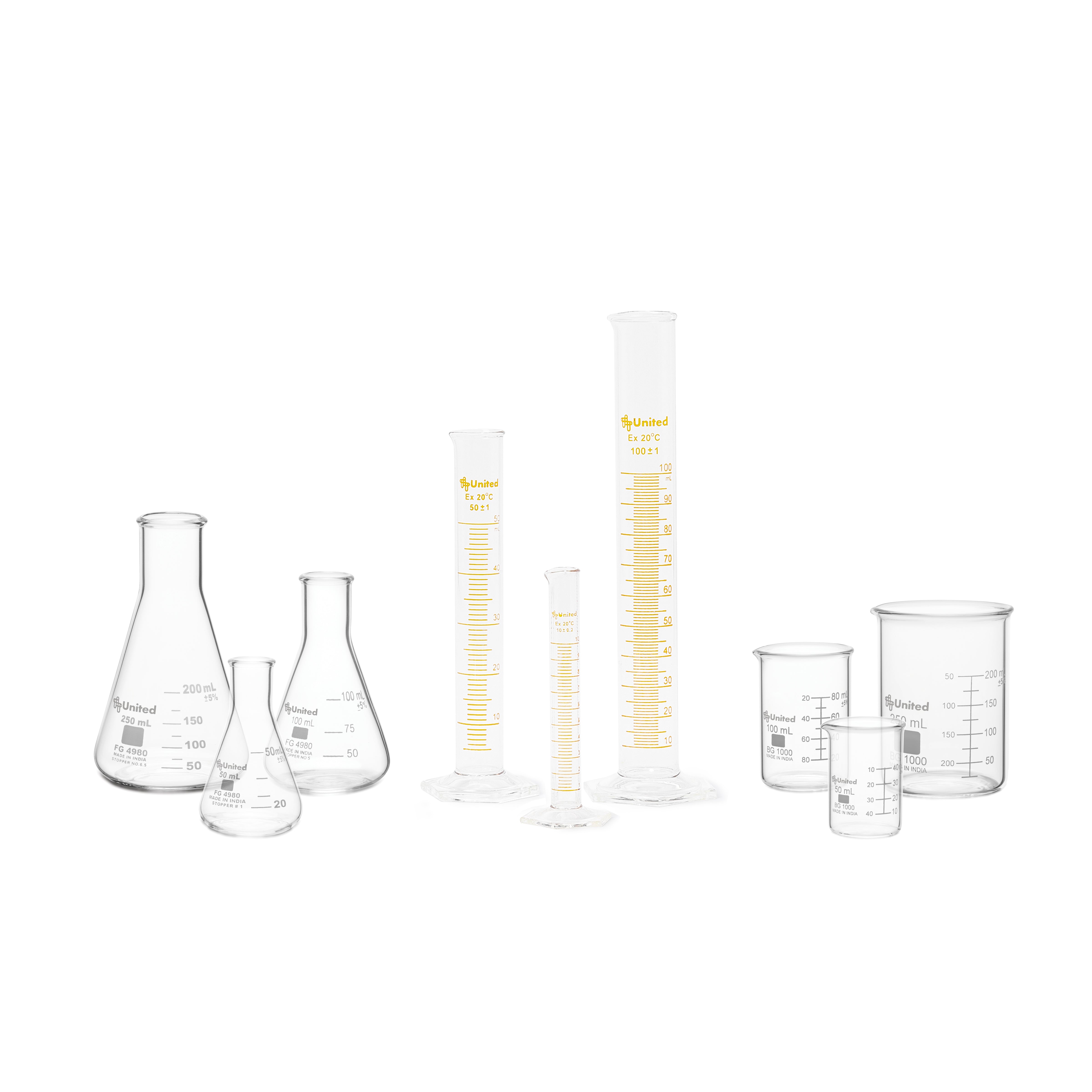 United Scientific® Glassware Set of 9