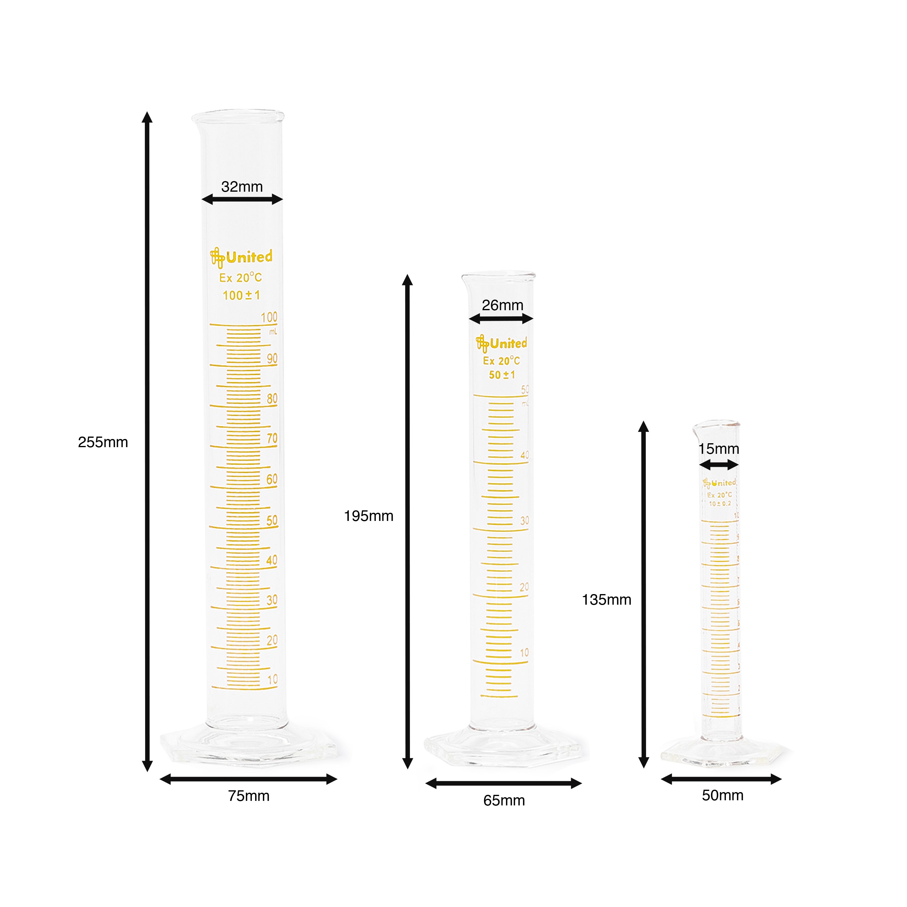 United Scientific® Glassware Set of 9