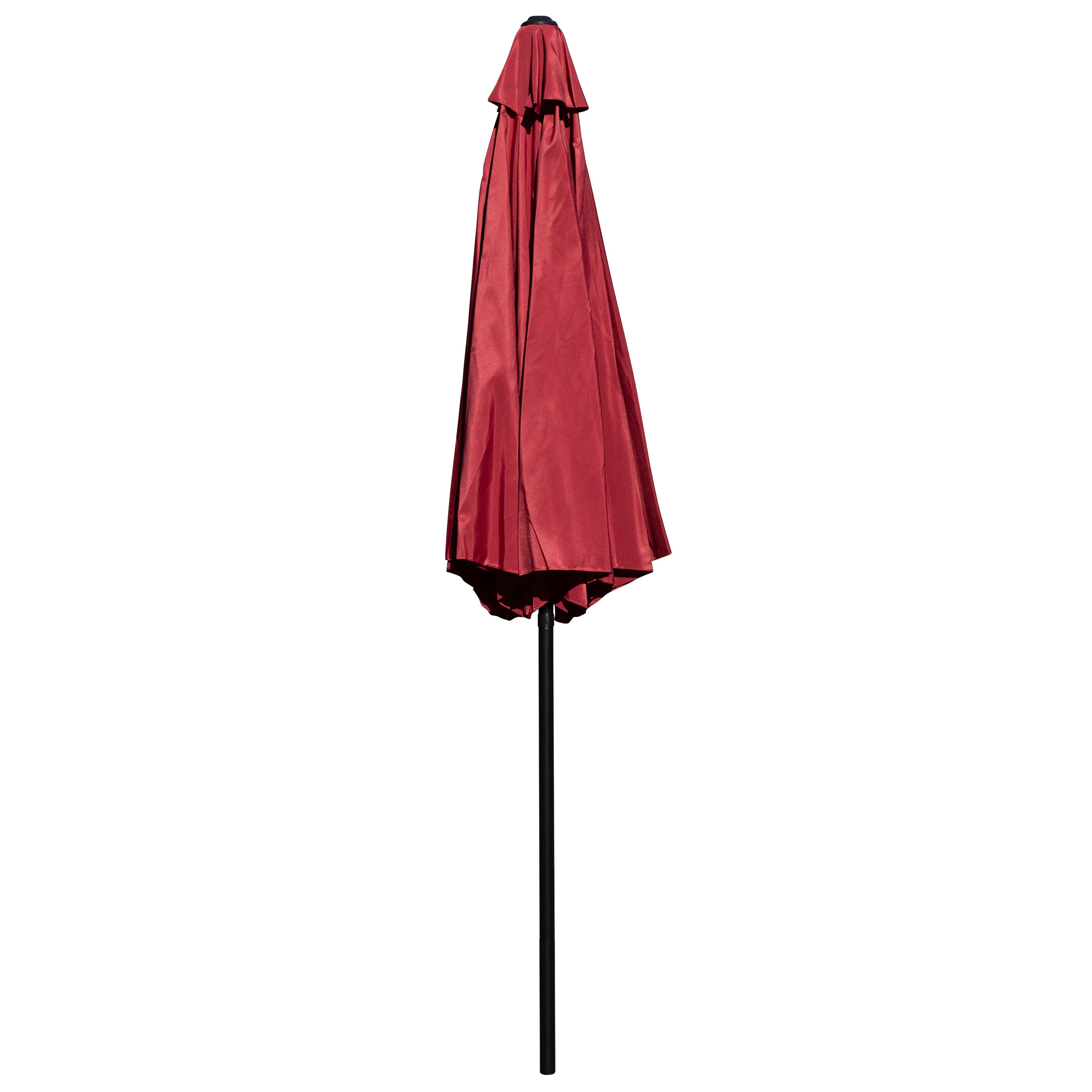 Kona Red 9 FT Round Umbrella with 1.5" Diameter Aluminum Pole with Crank and Tilt Function