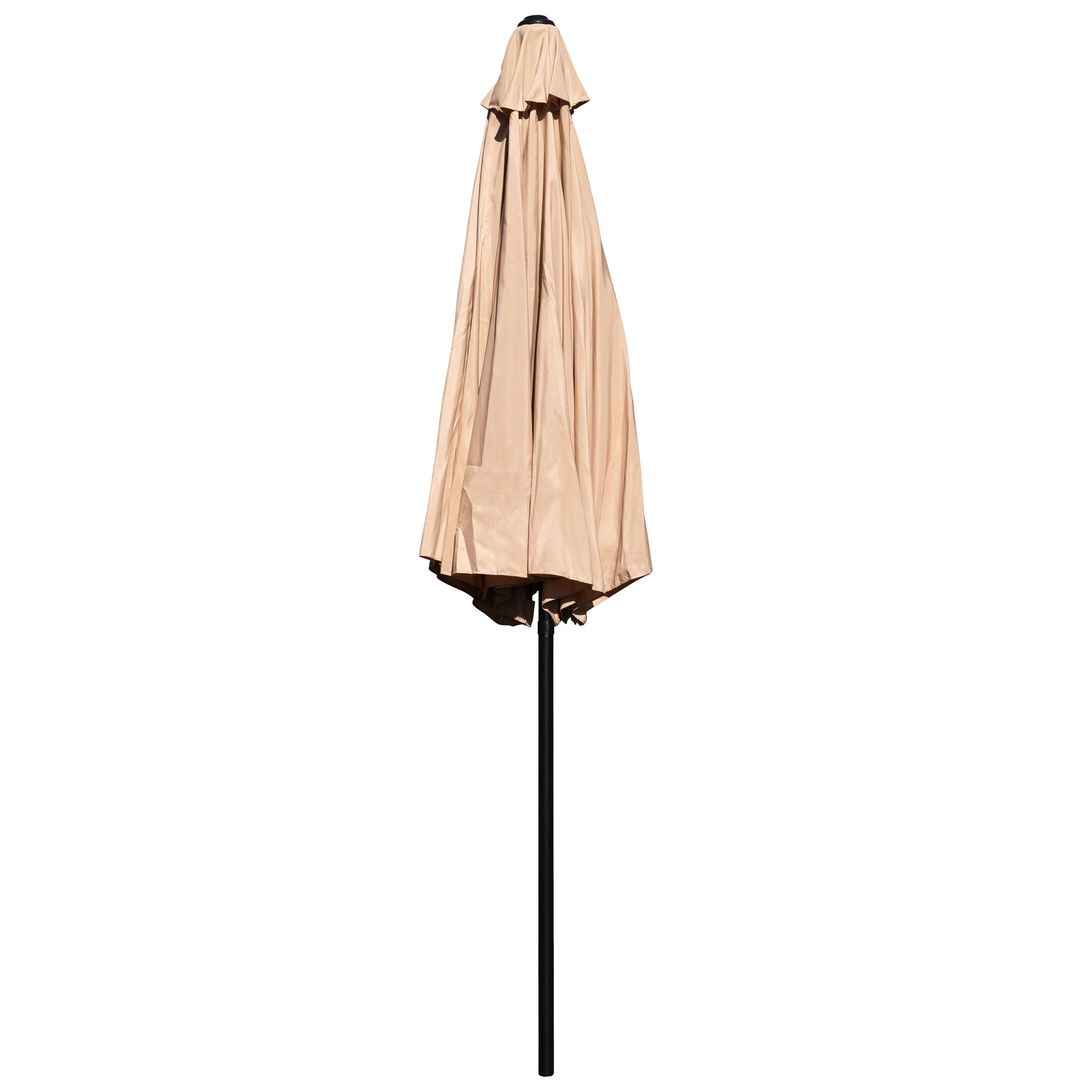 Kona Tan 9 FT Round Umbrella with 1.5" Diameter Aluminum Pole with Crank and Tilt Function
