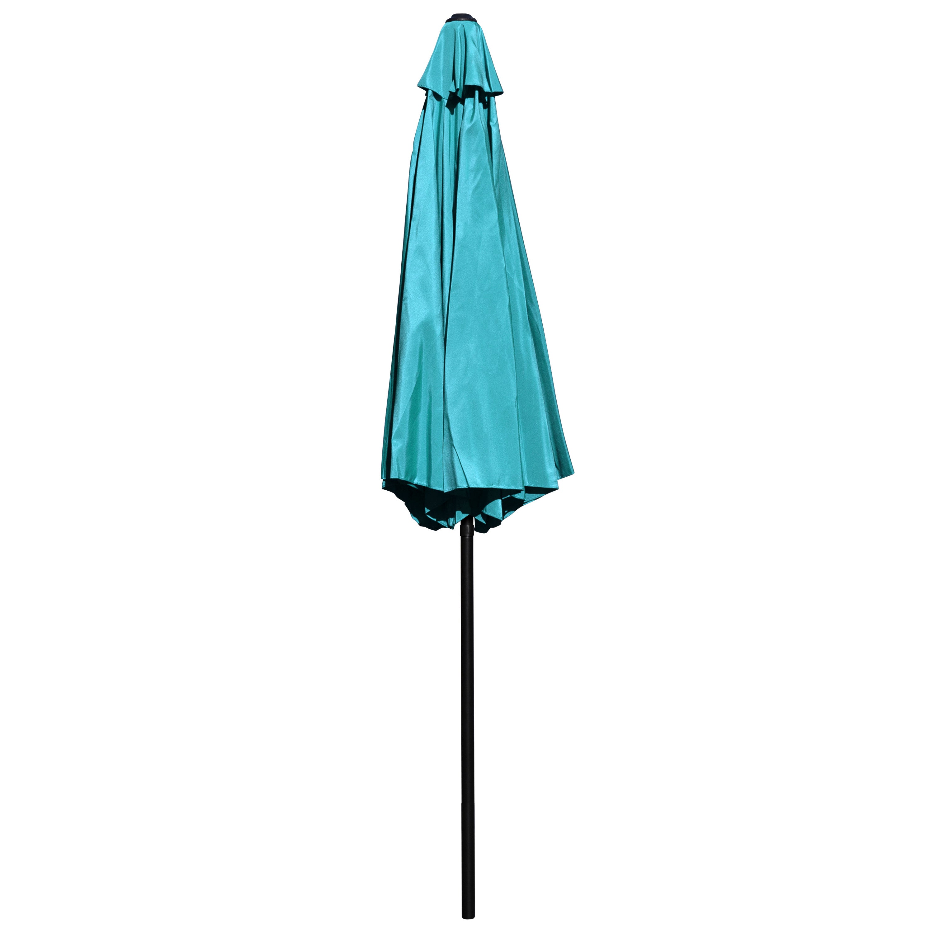 Kona Teal 9 FT Round Umbrella with 1.5" Diameter Aluminum Pole with Crank and Tilt Function