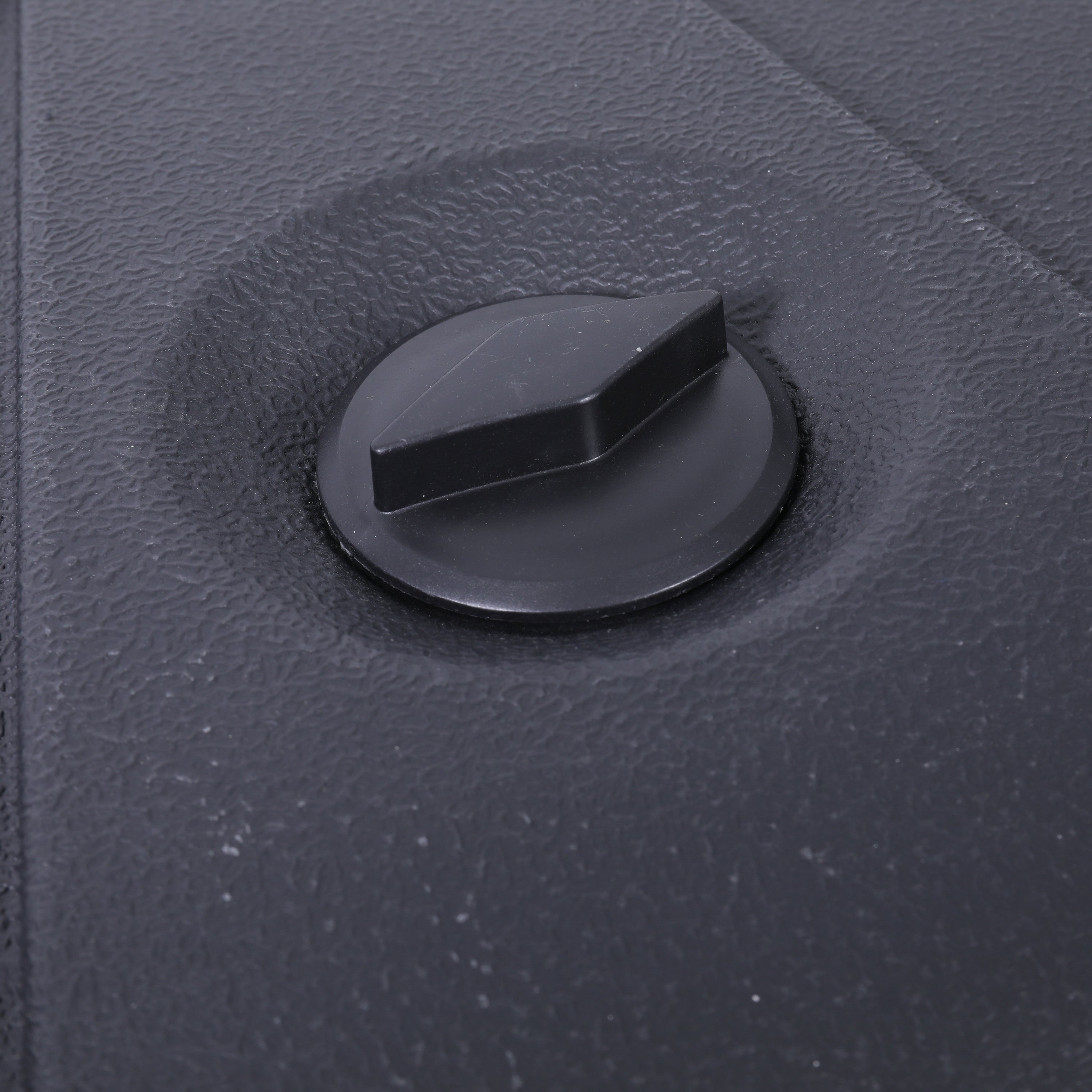 Hank Heavy Duty Weather-Resistant Universal Offset Umbrella Base with Grooved Handles and Built-In Wheels in Black