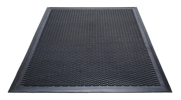 Clean Step Scraper Outdoor Floor Mat - 4' x 6' - Black