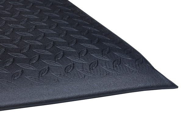 Soft Step Supreme Anti-Fatigue Mat - Diamond - 3' x 5' - Black