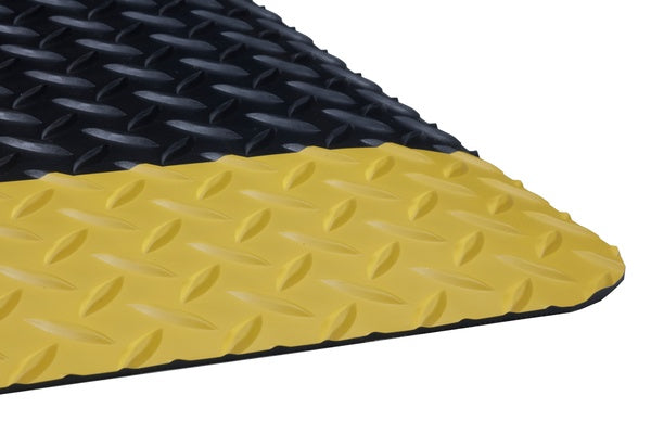 Safe Step Anti-Fatigue 1/2" Thick Mat - 3' x 75' - Black/Yellow