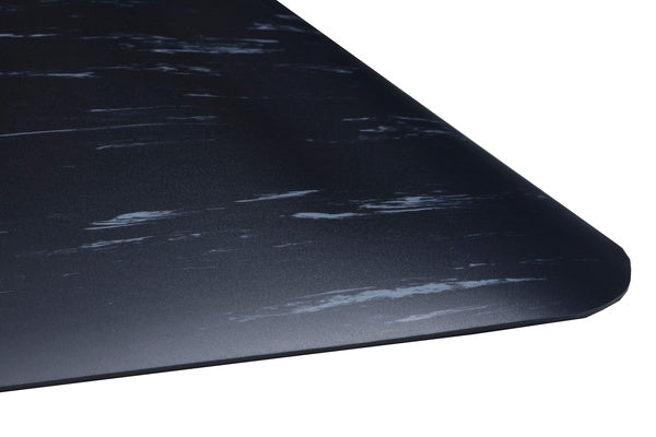Marble Anti-Fatigue  1/2" Thick Mat - 3' x 5' - Black/White