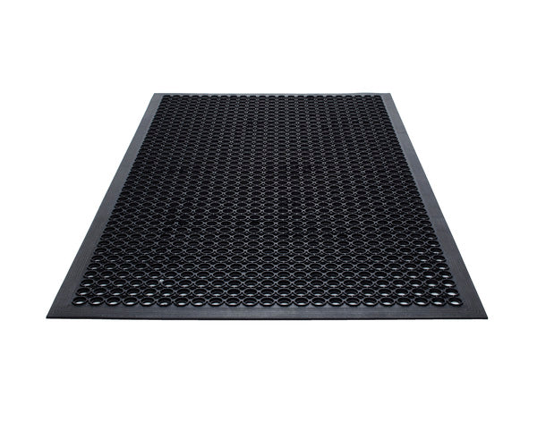 Safety Chef Kitchen Mat - 3' x 3' - Black