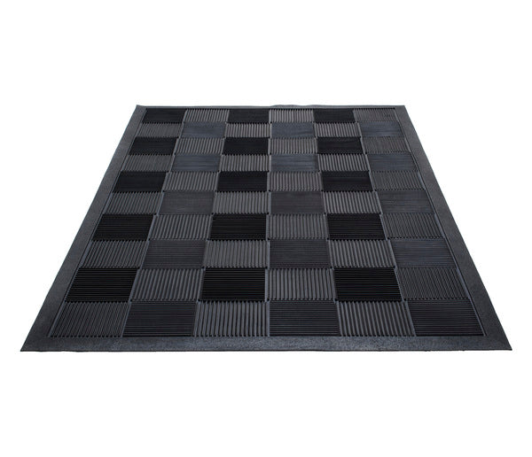 Parquet Wiper Scraper Outdoor Floor Mat - 2' x 3' - Black