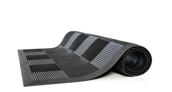 Parquet Wiper Scraper Outdoor Floor Mat - 2' x 3' - Black
