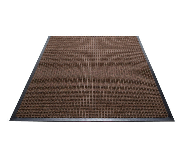 Water Guard Waffle Indoor Floor Mat - 4' x 12' - Brown