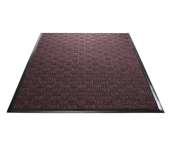 Water Guard Brick Indoor Floor Mat - 3' x 10' - Burgundy