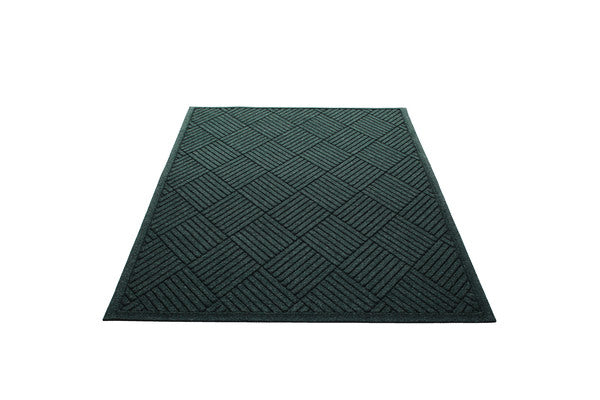 Water Guard Diamond Indoor Floor Mat with Fabric Border - 4' x 6' - Green