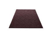 Water Guard Diamond Indoor Floor Mat with Fabric Border - 6' x 8' - Burgundy