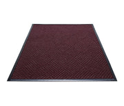 Water Guard Diamond Indoor Floor Mat with Rubber Border - 3' x 4' - Burgundy