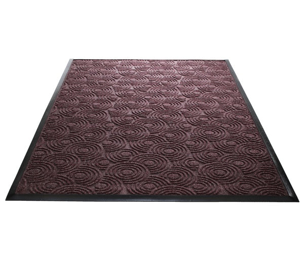 Water Guard Spiral Indoor Floor Mat - 2' x 3' - Burgundy