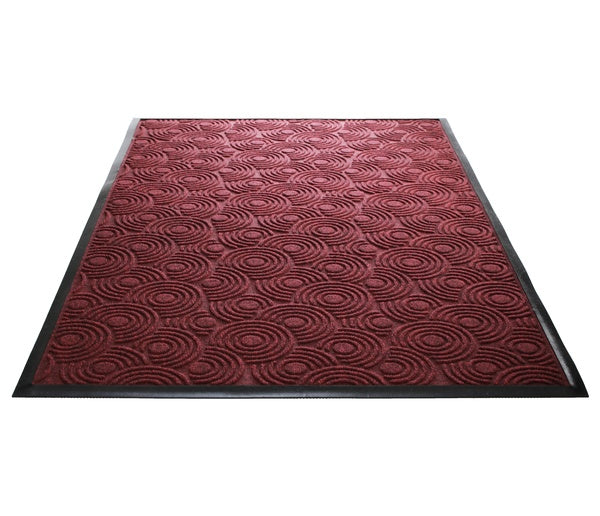Water Guard Spiral Indoor Floor Mat - 4' x 8' - Red