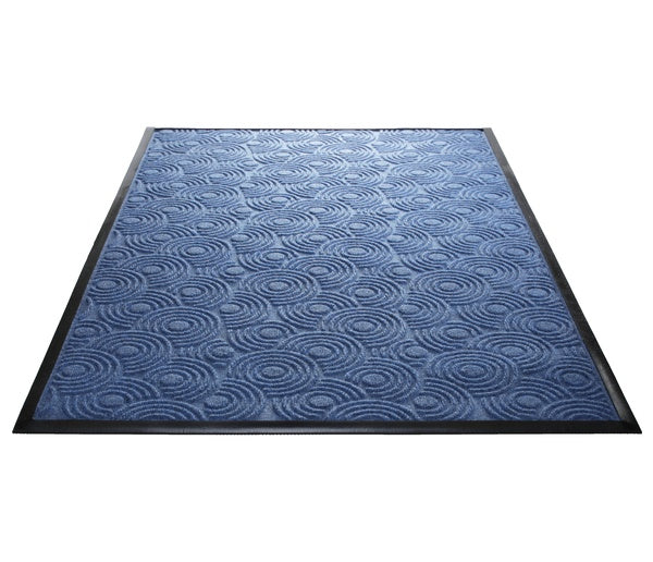 Water Guard Spiral Indoor Floor Mat - 4' x 10' - Blue