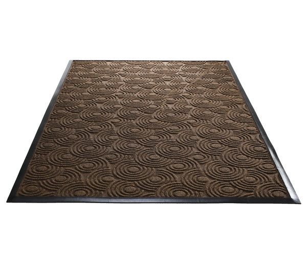 Water Guard Spiral Indoor Floor Mat - 6' x 8' - Brown