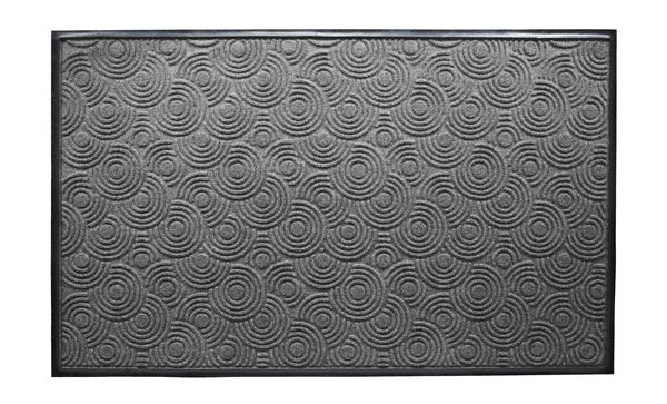 Water Guard Spiral Indoor Floor Mat - 6' x 16' - Grey