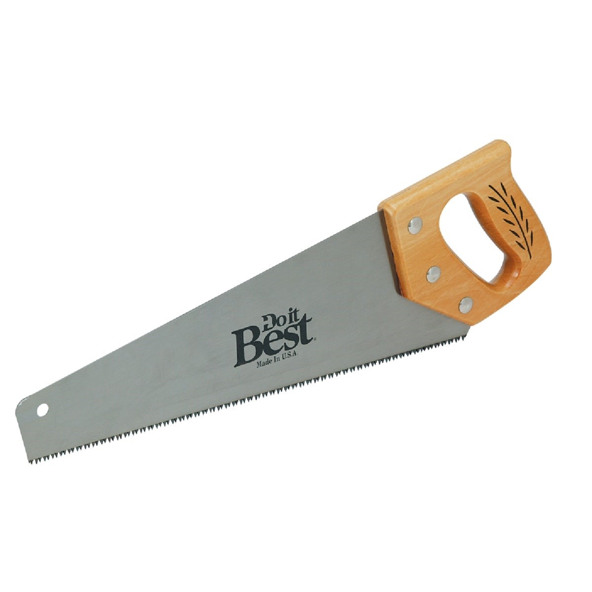 15 In. L. Blade 9 PPI Wood Handle Hand Saw