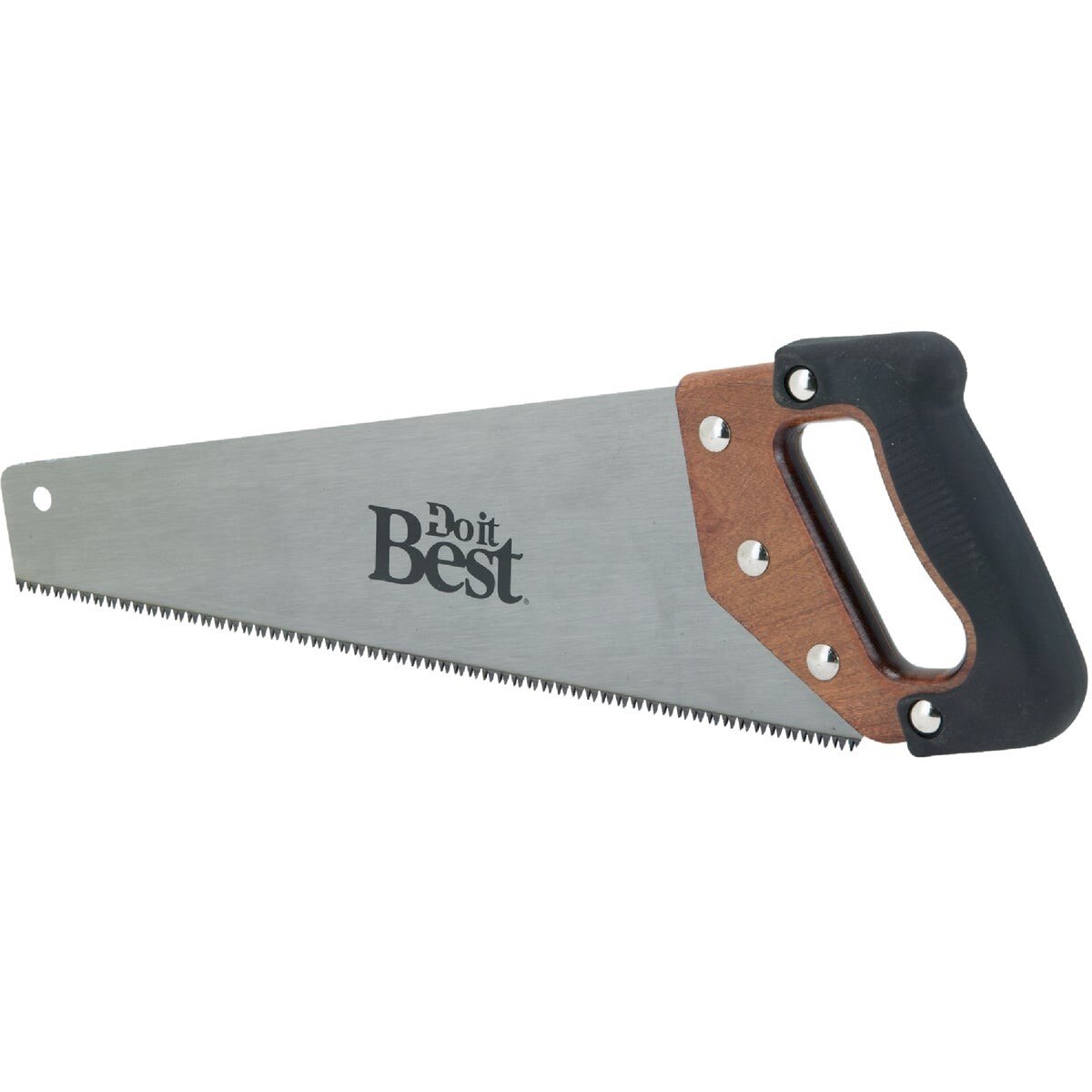 15 In. L. Blade 9 PPI Wood, Rubberized Grip Handle Hand Saw