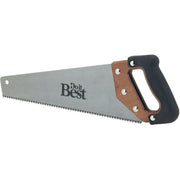 15 In. L. Blade 9 PPI Wood, Rubberized Grip Handle Hand Saw