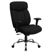 HERCULES Series Big & Tall 400 lb. Rated Black Fabric Executive Ergonomic Office Chair with Full Headrest and Arms