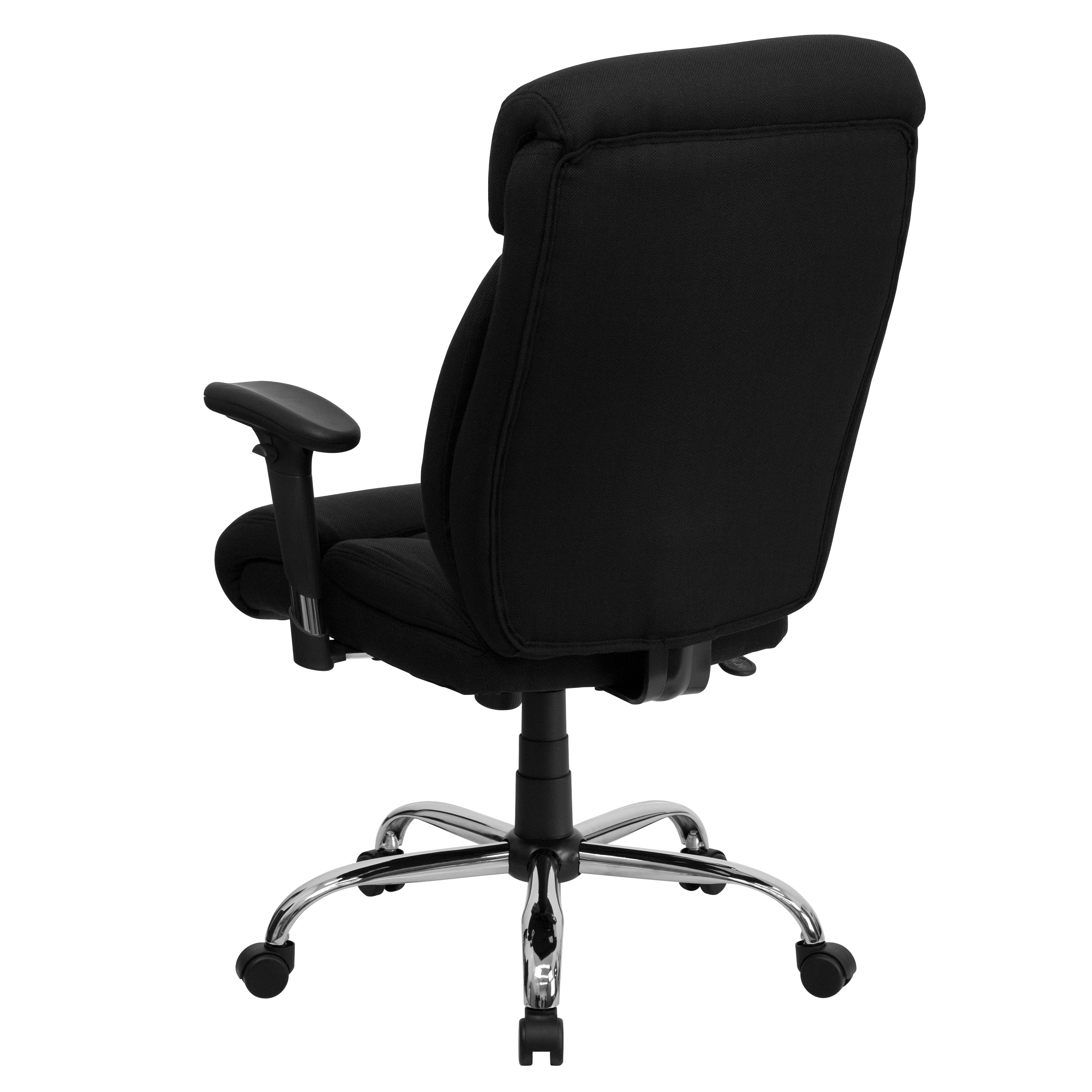 HERCULES Series Big & Tall 400 lb. Rated Black Fabric Executive Ergonomic Office Chair with Full Headrest and Arms