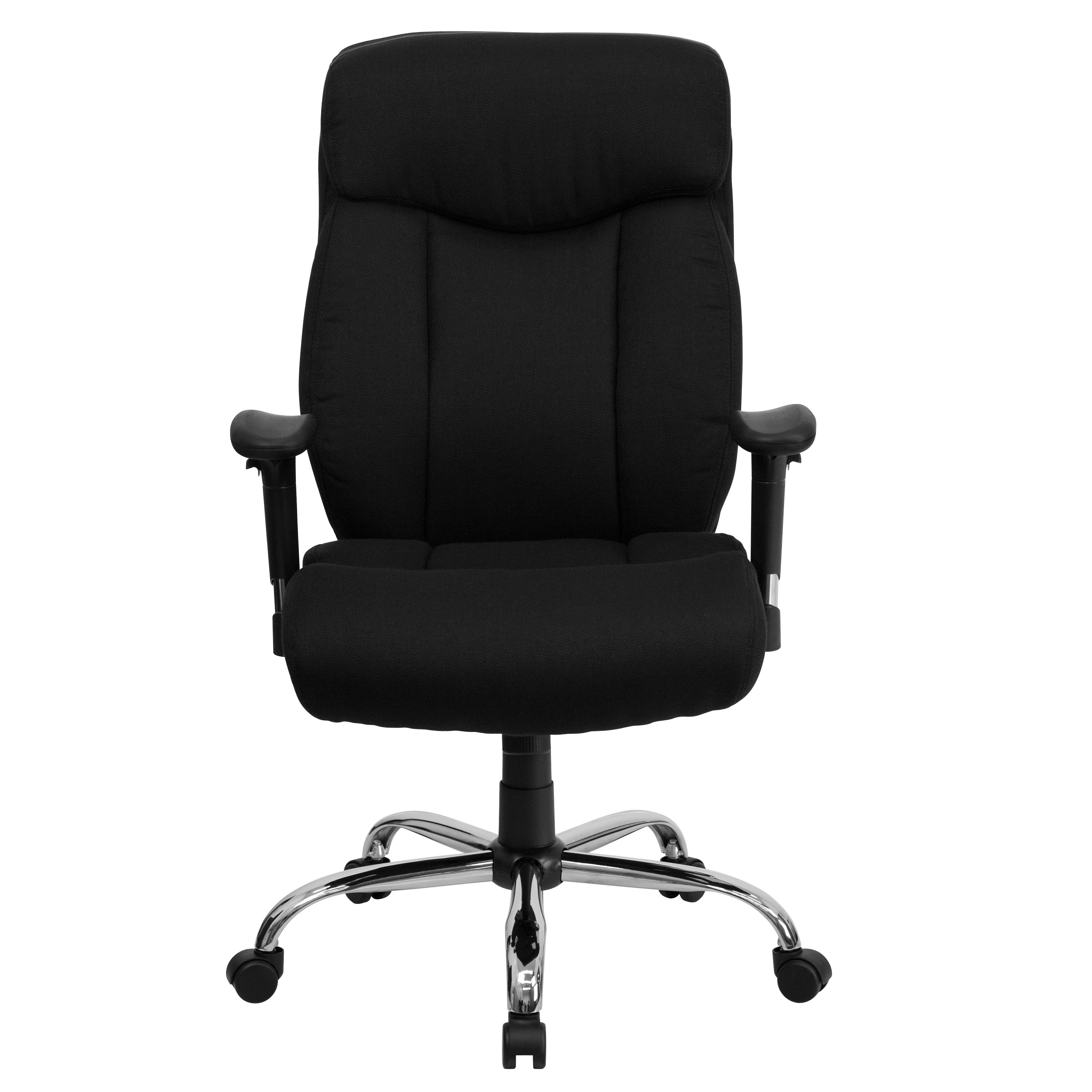HERCULES Series Big & Tall 400 lb. Rated Black Fabric Executive Ergonomic Office Chair with Full Headrest and Arms