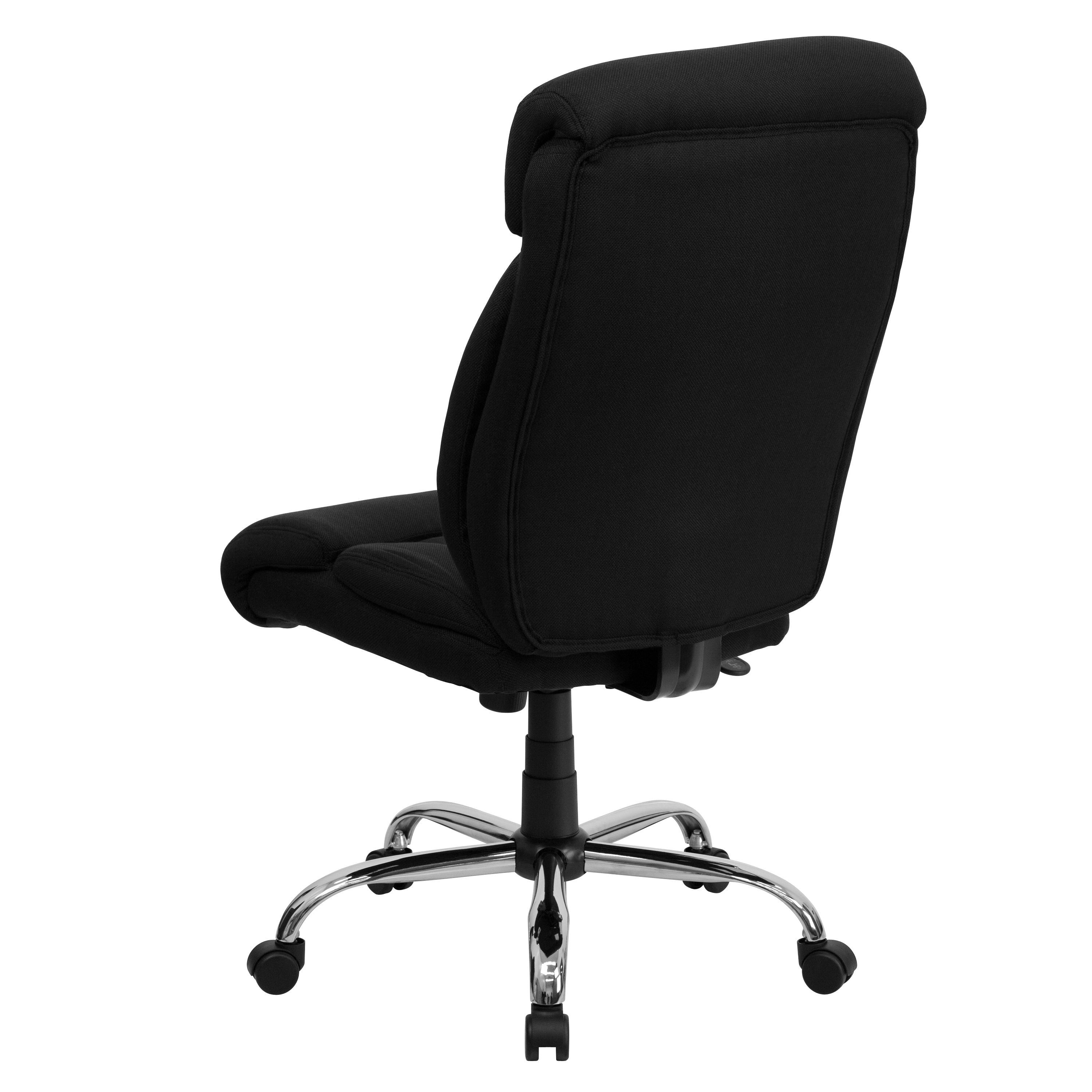 HERCULES Series Big & Tall 400 lb. Rated Black Fabric Executive Ergonomic Office Chair and Chrome Base