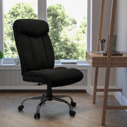 HERCULES Series Big & Tall 400 lb. Rated Black Fabric Executive Ergonomic Office Chair and Chrome Base