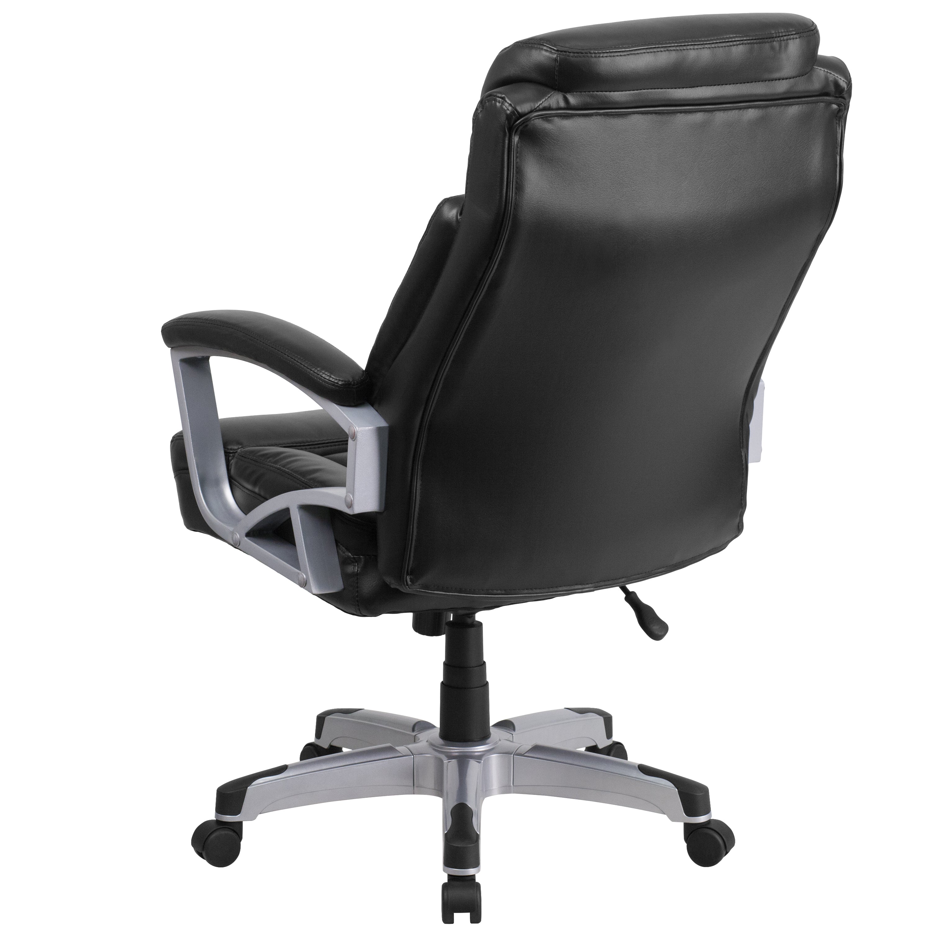 HERCULES Series Big & Tall 500 lb. Rated Black LeatherSoft Executive Swivel Ergonomic Office Chair with Arms