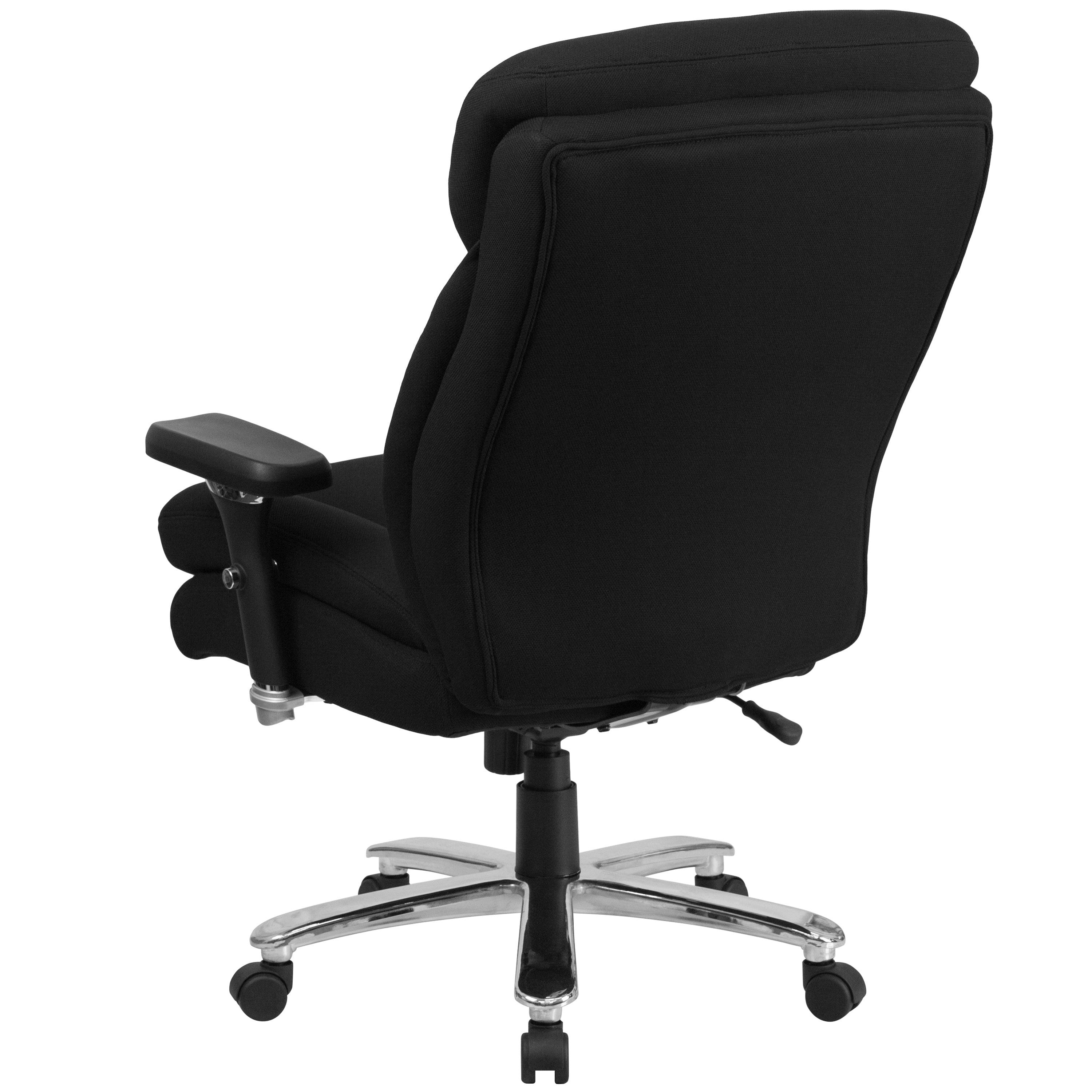 HERCULES Series 24/7 Intensive Use Big & Tall 400 lb. Rated Black Fabric Executive Ergonomic Office Chair with Lumbar Knob