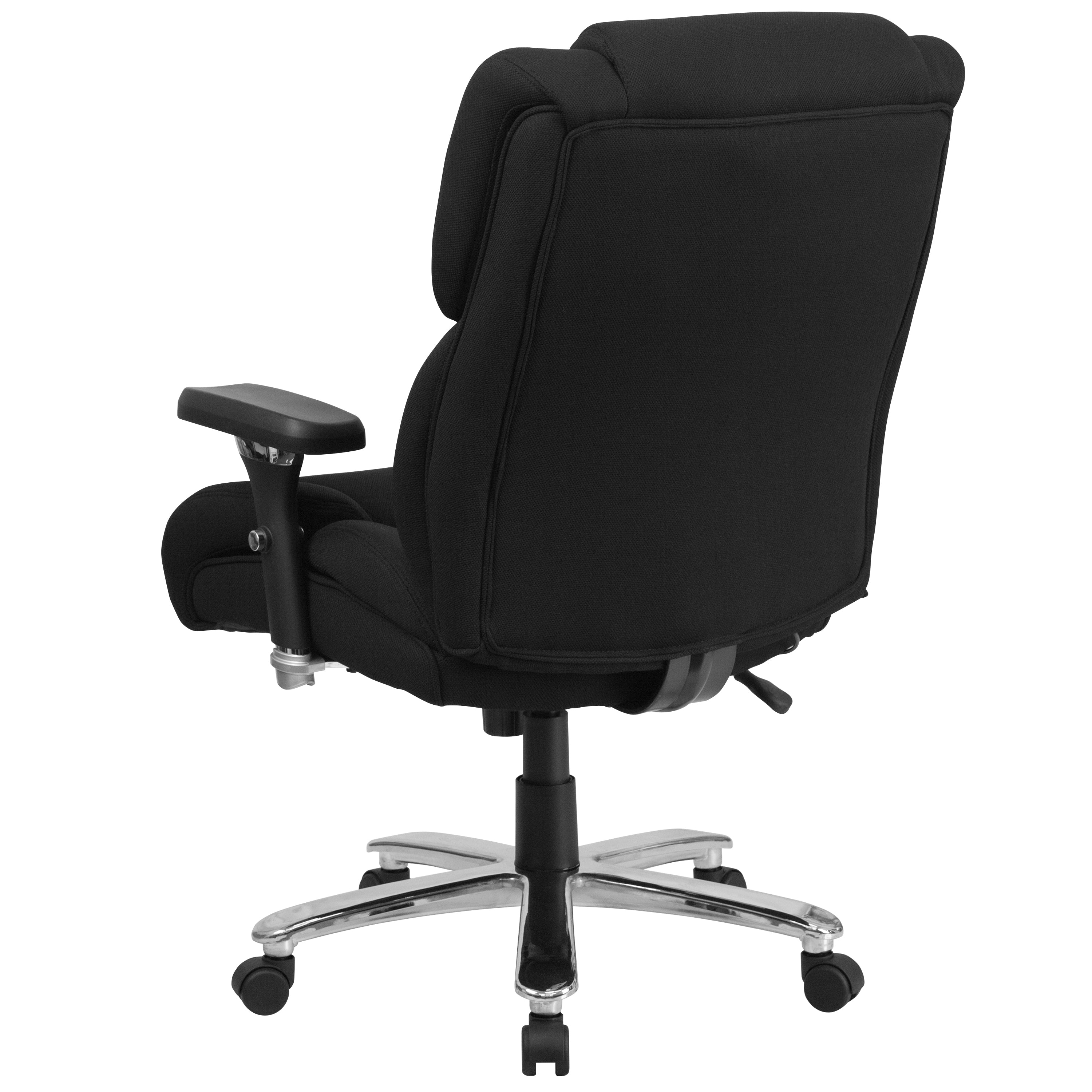 HERCULES Series 24/7 Intensive Use Big & Tall 400 lb. Rated Black Fabric Executive Ergonomic Office Chair with Lumbar Knob