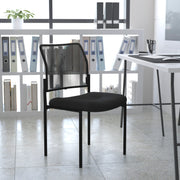 Jana Comfort Black Mesh Stackable Steel Side Chair