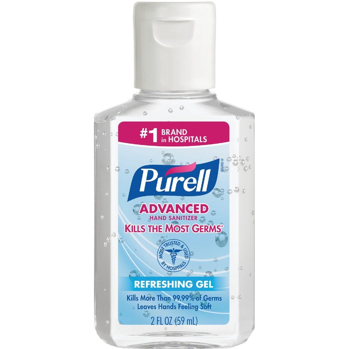 9605-24 Purell 2 Oz. Advanced Hand Sanitizer Refreshing Gel Flip Cap